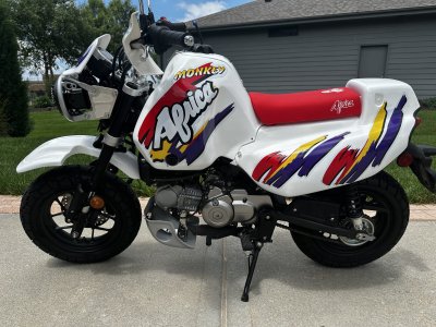 Honda Monkey Gets Africa Twin Makeover: Modified 2022 Model Hits Auction
